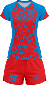 Tenue de volley-ball SpikeStorm Pro AeroSpike Elite, kit de volley-ball ThunderHit Premium, 100 % polyester, impression par sublimation intégrale - Product Image 2