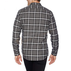 เสื้อเชิ้ตแขนยาวลายสก็อตผู้ชาย ทรงปกติ สวมใส่สบาย ผ้าฝ้ายทอลายตาราง ติดกระดุม สำหรับผู้ชาย - Product Image 2