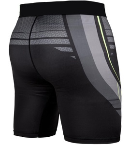 Short de compression élégant à logo personnalisé pour le fitness, séchage rapide, course à pied, avec poche et taille élastique, couleur unie - Product Image 3