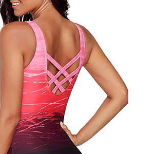 Customizable Women's High-Waisted One-Piece Swimwear Solid Bathing Swimming Suit Strapping Quick Dry Anti-Bacterial Eco-Friendly - Product Image 4