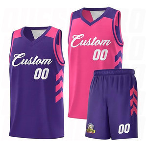 ชุดบาสเก็ตบอลราคาถูกที่สุด ชุดบาสเก็ตบอลแบบซับลิเมชั่นเต็มตัว กางเกงขาสั้น ชุดกีฬาทีม ชุดยูนิฟอร์มซับลิเมชั่น - Product Image 1