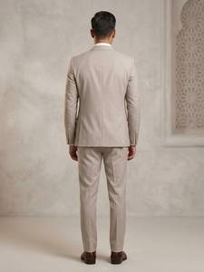 Traje de Boda de 3 Piezas para Hombre, Corte Entallado, Blazer, Chaleco y Pantalones, Traje Formal para Ceremonia de Negocios - Product Image 2