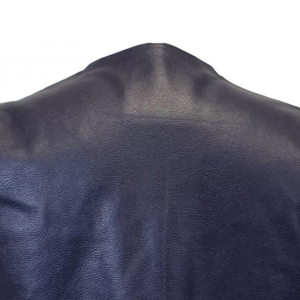 Gilet de moto pour homme en cuir véritable léger de haute qualité, logo personnalisé, authentique, hiver, grande taille, respirant, coupe basse - Product Image 3