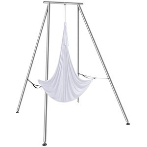 Professional 9.67 ft Height Aerial Yoga <b>Frame</b> with Portable 6.6 Yards Hammock <b>Swing</b> Stand Max Capacity 551.1 Lbs - Product Image 1