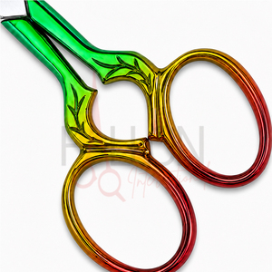 Rainbow Titanium Embroidery <b>Scissors</b> Stainless Steel <b>Sewing</b> <b>Scissors</b> Eyebrow Trimming OEM ODM - Product Image 2