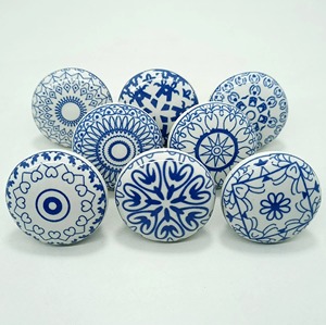 Modern Handcrafted Ceramic Round Cabinet and Drawer <b>Knobs</b> for Kitchen <b>Doors</b>-Luxury Design Multi-piece Package - Product Image 4