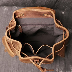 Multi-functional Waterproof <b>Leather</b> <b>Backpack</b> Anti-Theft Vintage <b>Laptop</b> Bag Genuine <b>Leather</b> Rucksack LBP-0407 - Product Image 5