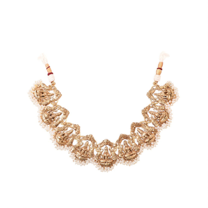 Lakshmi Pearl Style Short Necklace Set-Fashion Jewelry - Product Image 2