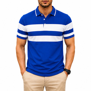 Camiseta Personalizada con Estampado Sublimado Frontal, de Manga Corta a Rayas, Transpirable, de Secado Rápido, Tejida, 100% Poliéster, Unisex, para Adultos - Product Image 4
