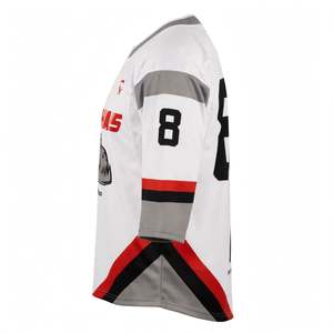 Jersey de Hockey sobre Hielo Personalizado con Nombre de Equipo, Diseño Degradado Colorido, Transpirable, Impresión 3D, Manga Larga, Ropa Deportiva al por Mayor - Product Image 3