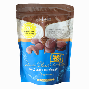 Factory Bulk Selling Pure <b>Chocolate</b> for Bakery Biscuits Real Dark <b>Chocolate</b> 58% Cocoa Button 1KG HALAL OEM/ODM Hot Good Price - Product Image 1