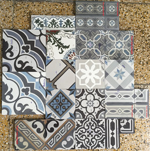 โรงงานเวียดนามกระเบื้องซีเมนต์ Terrazzo Encaustic ตกแต่งโมร็อกโกในร่มพื้นยืดหยุ่นหินห้องครัวกระเบื้องบุผนัง - Product Image 3