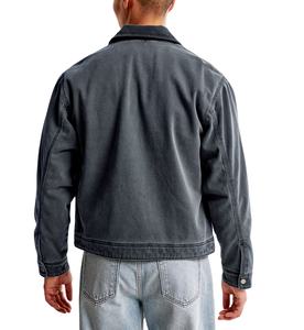 แจ็กเก็ตยีนส์สำหรับผู้ชายสไตล์ไม่ซ้ำใครคุณภาพพรีเมียมปักผ้าใบอย่างเป็นทางการปรับแต่งได้ - Product Image 3