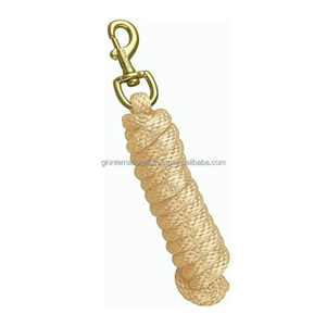 Nouvelle arrivée, plusieurs options de couleurs, corde de licol pour cheval en nylon tressé à la main avec mousqueton en laiton solide et réglable - Product Image 6