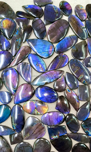 Natural Spectrolite Loose Gemstone Rajasthan Multi Color Multi Flash Chakra <b>Healing</b> Mix Shape Mix Size for Jewelry - Product Image 4