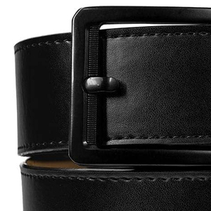 Cinturón Clásico de Cuero Genuino de Vaca Premium con Hebilla de Pasador, Cinturón de Vestir de Negocios, Cinturón Minimalista Inteligente con Trinquete y Deslizador de Clic - Product Image 2
