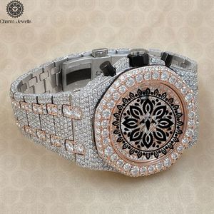 Montre de luxe en acier inoxydable Charm Jewells, boîtier de 40 mm, chronographe, cadran analogique, verre, montre mécanique pour homme, date automatique - Product Image 4