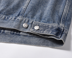 Mens Slim Fit <b>Denim</b> <b>Jacket</b> Fashion Washed Jean Coat Casual Outdoor Layer <b>Lightweight</b> Street Style Daily Wear Top - Product Image 3