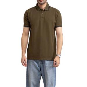 Camisas Polo de Alta Calidad 100% Algodón, Sólidas, Transpirables, de Manga Corta, Cuello Alto, con Logotipo Personalizado, Casuales para Hombre - Product Image 4