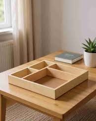 Bandeja de Servir Cuadrada de Madera Premium con Divisiones para Aperitivos, Frutos Secos y Bocadillos - Product Image 2