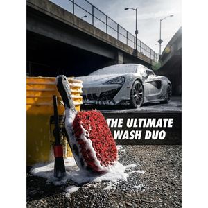 Spazzola per pneumatici a manico corto con setole morbide, kit di spazzole per lavaggio auto per cerchioni, pneumatici, interni, prese d'aria e decorazioni. - Product Image 2