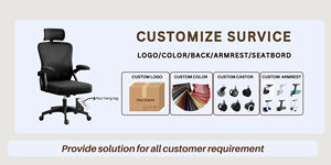 เฟอร์นิเจอร์สำนักงานแบบตาข่ายเต็มรูปแบบปรับได้ตามหลักสรีรศาสตร์รองรับบั้นเอวแบบหมุนได้สำหรับสำนักงานบ้าน - Product Image 5