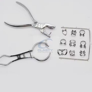 Kit de Digue Dentaire en Caoutchouc, Instruments Chirurgicaux Professionnels Réutilisables en Acier Inoxydable, Outils Manuels pour Procédures Dentaires CE ISO OEM - Product Image 4