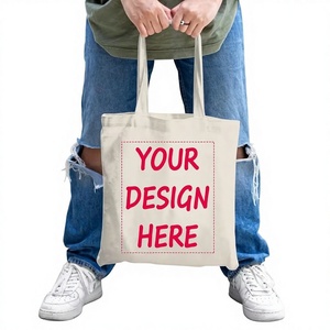 Personalized Design Heavy-Duty Eco-Friendly Washable <b>Canvas</b> Tote <b>Bags</b>-Large Capacity (15.74x13.77 Inches) Zipper/<b>Drawstring</b> - Product Image 2