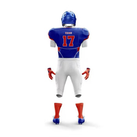 Meilleur design personnalisé, uniforme de football américain unisexe pour adultes, respirant, grande taille, 100% polyester, manches courtes, été, épaules