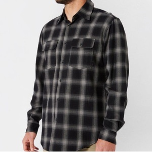 Chemise en flanelle de bonne qualité, logo personnalisé, vente en gros d'usine, confortable, 100% coton, manches longues, chemise en flanelle à carreaux décontractée pour hommes - Product Image 2
