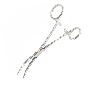 Pinces hémostatiques courbées de 8 pouces en acier inoxydable, instrument chirurgical vétérinaire de serrage pour les procédures en salle d'opération - Product Image 5
