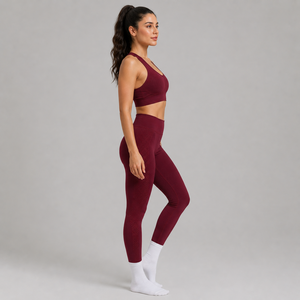 Soutien-gorge de sport sans coutures, tissu extensible et respirant, évacuation de la transpiration, confort optimal, idéal pour la gym, le fitness, le yoga, les vêtements de sport, l'entraînement, tendance - Product Image 2