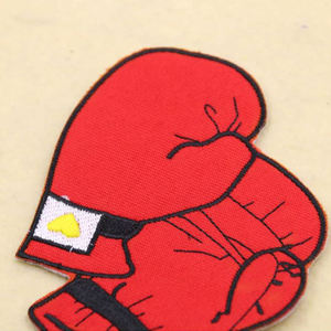 Parche Bordado de Guantes de Boxeo Rojos, Estilo Anime y Dibujos Animados, Lindo Aplique de Tela para Prendas - Product Image 2