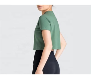 เสื้อยืดฮิปฮอปพิมพ์ลายโลโก้ตามสั่ง สไตล์สตรีทแฟชั่น สีพื้น ทรงโอเวอร์ไซส์ - Product Image 3