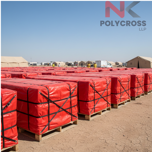 Lona estándar internacional para ayuda humanitaria, laminada multicapa, cubierta resistente al viento para uso en suministros humanitarios, para exportación. - Product Image 4