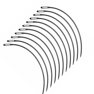 12 Aiguilles à Crochet en Acier Inoxydable Style C pour Extensions de Cheveux, Outils de Tissage Courbé pour Salon, Forte Adhérence MANAN INSTRUMENTS - Product Image 6