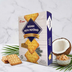Bulk Crispy Coconut <b>Biscuits</b> 189g – Premium Sweet Coconut Snack | ODM Private Label Exporter Vietnam - Product Image 1