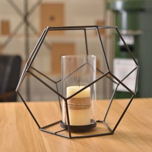 Juego de Portavelas de Metal en Forma de Estrella, Moderno, Decorativo, de Hierro Negro, para Centro de Mesa, Bodas y Fiestas - Product Image 2