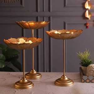 Skies Trader Pair of Gold Scroll <b>Wall</b> Candle Holders with Red Glass Cups Metal S Hook Hanging Votive Tealight <b>Sconce</b> Set of Two - Product Image 4