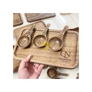 Cuchara de Servir de Madera Mini de Diseño Clásico con Indicador de Temperatura, Ecológica, Estilo Japonés, Accesorio para Té y Café - Precio de Oferta - Product Image 2