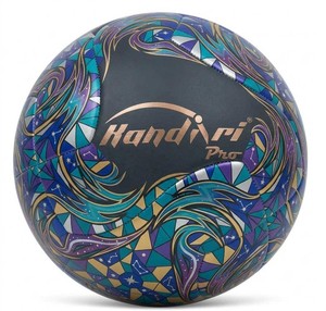 Balón de Fútbol Kandari Sports Talla 5, Resistente y Ligero, con Diseño Azul, Morado y Dorado, para Entrenamiento en Interiores/Exteriores - Product Image 1