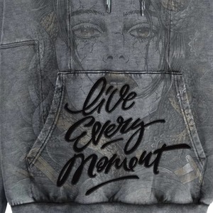 Sudadera con Capucha Personalizada para Hombre, 100% Algodón, 400GSM, con Logotipo Personalizado, Lavado Ácido Intenso, Estilo Urbano, Fabricante OEM ODM - Product Image 3