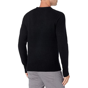 Men's Winter Viscose/Cotton Cable Knit <b>Pullover</b> <b>Sweater</b> Crew Neck Full Sleeve Anti-Pilling Front Logo Solid Color Warm - Product Image 4