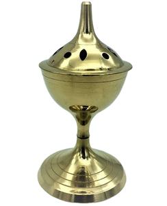 Brûleur d'encens en laiton avec bois d'agar de haute qualité Portable et facile à utiliser Bonnes odeurs Titulaire et Table de mariage Centre de table Déco - Product Image 1