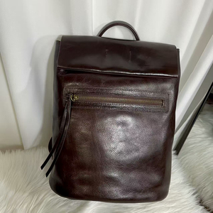 Vintage Style Leather <b>Backpack</b> With Spacious Interior Laptop Space <b>Secure</b> Buckle Closure And Comfortable Daily Carry Design - Product Image 4