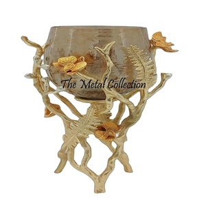 Elegante cuenco para servir con soporte para utensilios de cocina, hogar, hotel y restaurante, vajilla de Color dorado, frutas secas, dátiles, cuencos para servir - Product Image 1