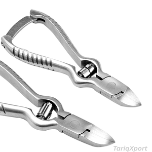 Coupe-ongles de pieds professionnels en acier inoxydable à lame courbée, ouverture large, pour ongles épais, incarnés et mycosés chez l'adulte - Product Image 5