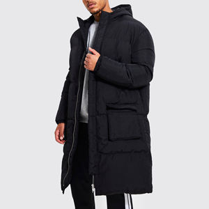 Veste d'hiver matelassée et respirante pour homme, grande taille, imperméable, avec col rabattable et caractéristiques coupe-vent - Product Image 3