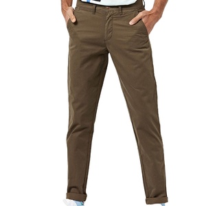 Venta caliente Nueva llegada personalizada Pantalones chinos de lona para hombres Pantalones de chándal sueltos de algodón Transpirable Servicio OEM Alta calidad Personalizar - Product Image 4