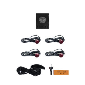 เซ็นเซอร์จอดรถ Roadpower Diamond แบบ 4 จุด พร้อมจอ LED, DC 10V/14.7V, ระยะตรวจจับ 0.3-1.5 เมตร และระบบแจ้งเตือนด้วยเสียงเพื่อความปลอดภัย - Product Image 6